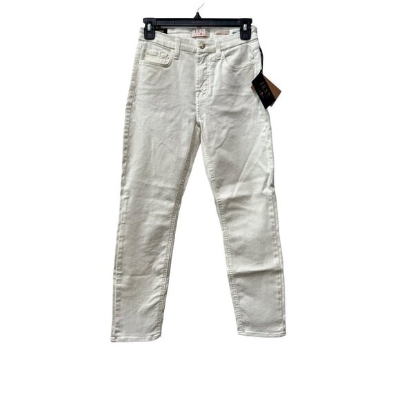 NWT Jen7 by 7 for All Mankind Size 2 Cropped Skinny Jeans White MSRP $99 - Picture 4 of 12